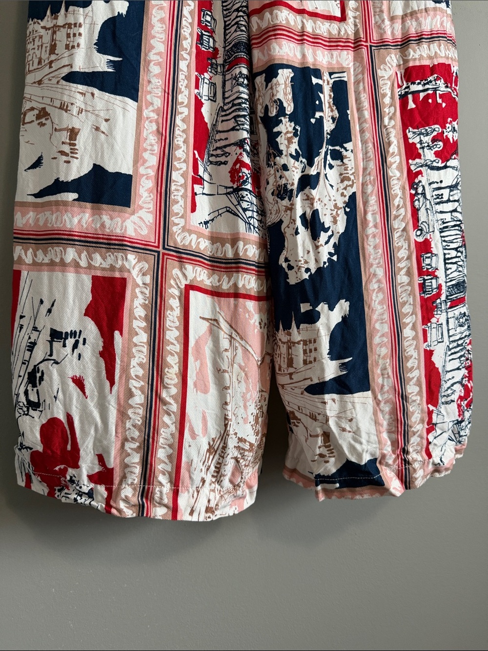 Anthropologie Maeve - Printed Wide Leg Viscose Pants - Size Small - Picture 7 of 9